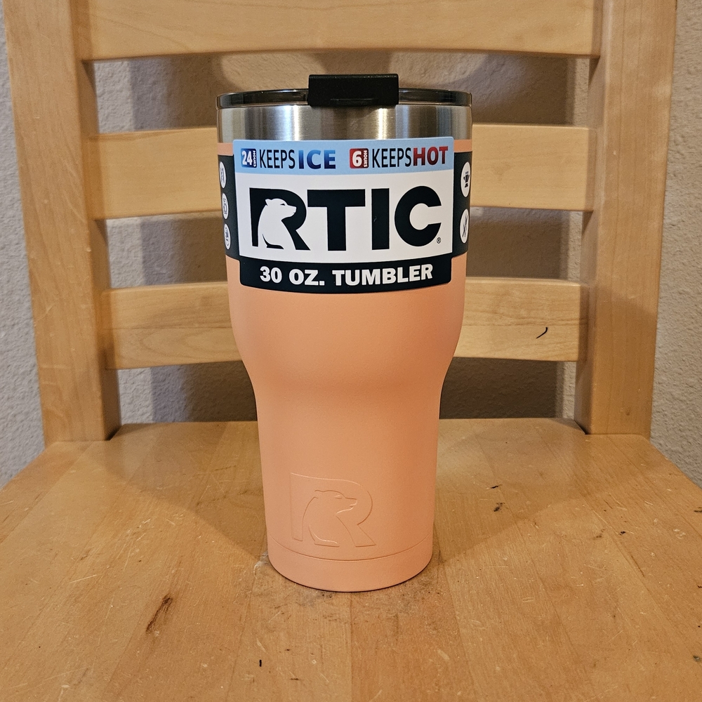 RTIC Peach Tumbler - 30 oz